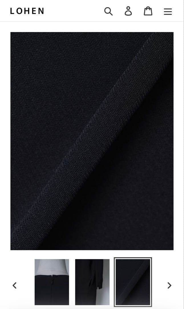 ローヘン lohen CREW NECK NARROW ONE PIECE