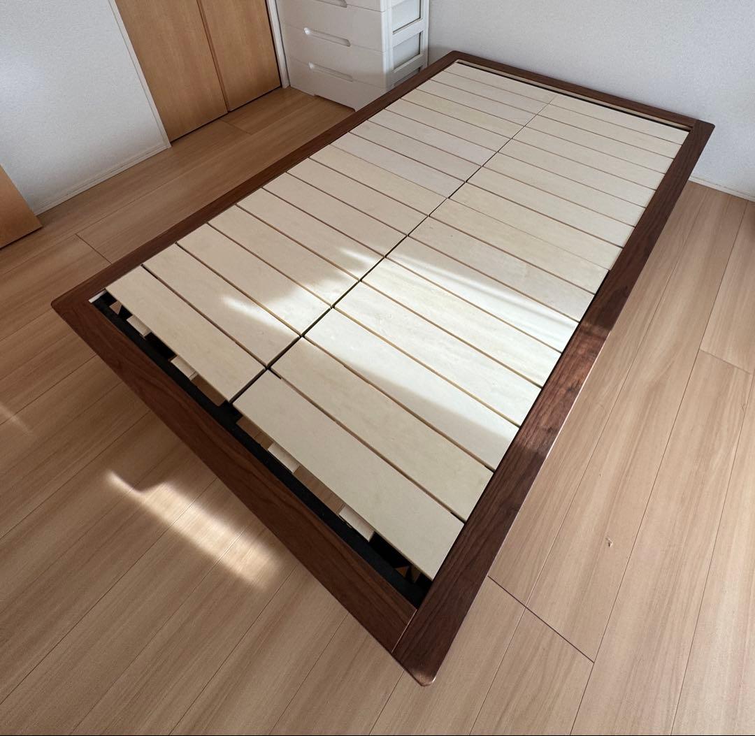 無印良品 ベッドフレーム ダークブラウン セミダブル