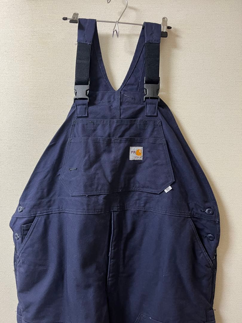 Carhartt FR ダックオーバーオール ダブルニー 裏地付き 46x28