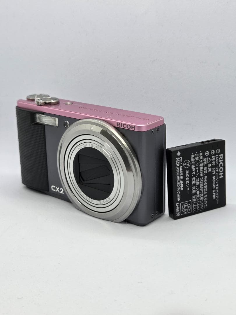 【スマホ転送OK】リコー RICOH CX2 ピンク コンパクトデジタルカメラ