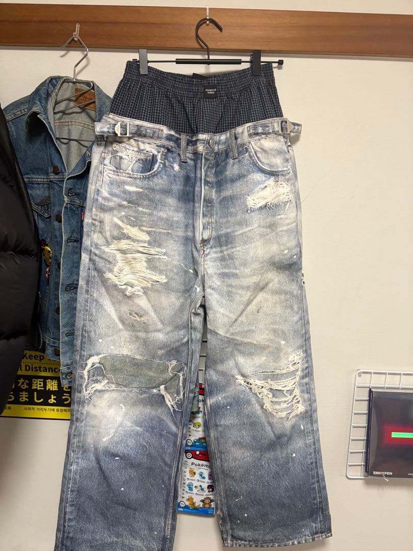 パンツ Protocol Index TROMPELOEIL LAYERED PANTS