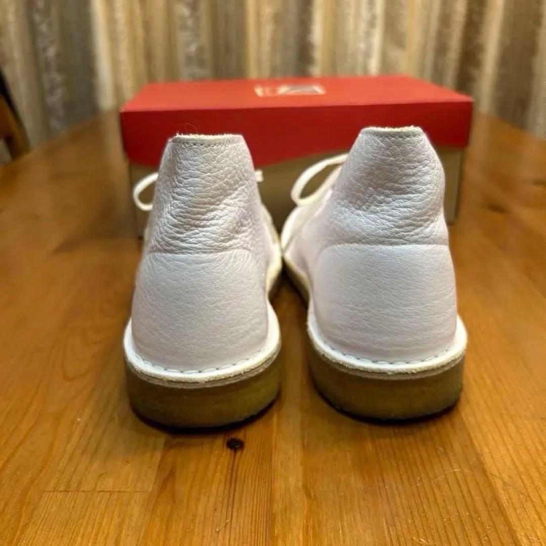【超美品】Clarks Desert Boot デザートブーツホワイトUS6.5