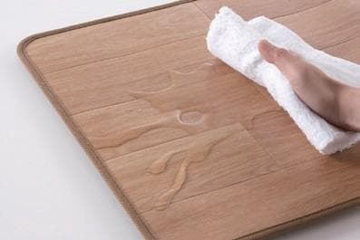 日本製 フローリングタイプホット トイレマット　ブラウン