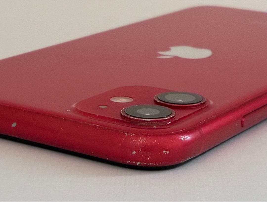 【画面修理歴有】【68％】【箱付き】iPhone11 レッド 128GB
