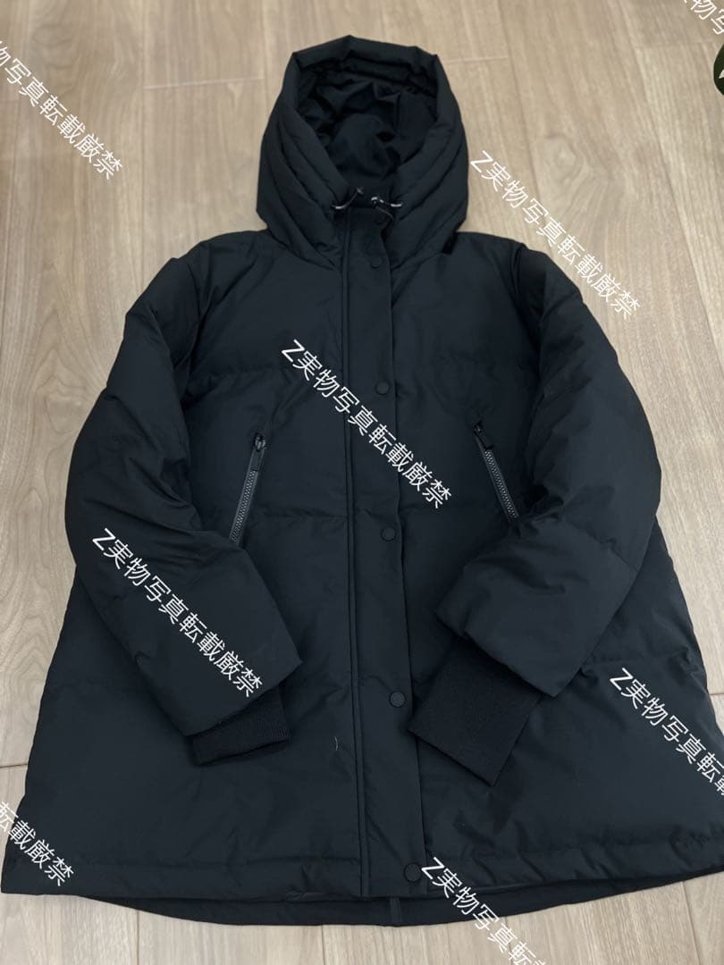 ナノ・ユニバース 「西川ダウン(R)」ソロテックス Aラインダウン　黒M