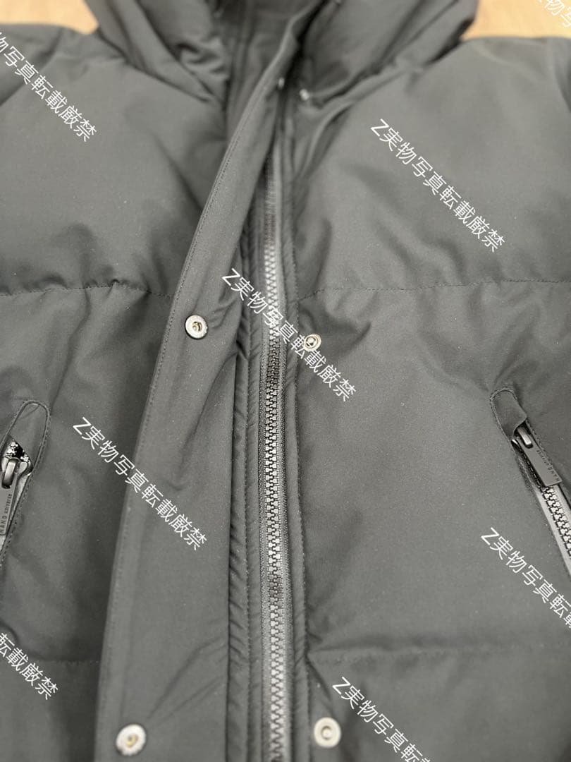 ナノ・ユニバース 「西川ダウン(R)」ソロテックス Aラインダウン　黒M