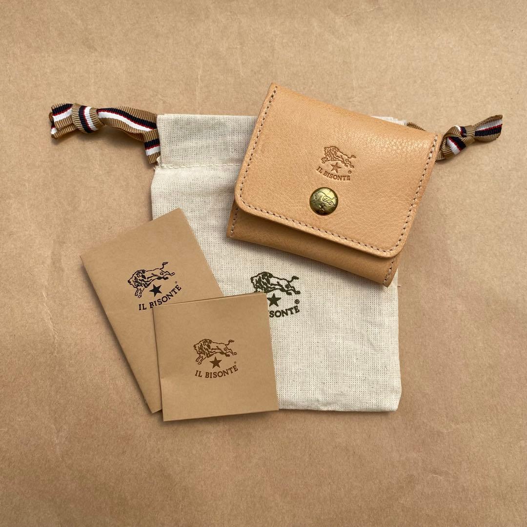 イルビゾンテ　ケース　小銭入れ　小物入れ　ナチュラル