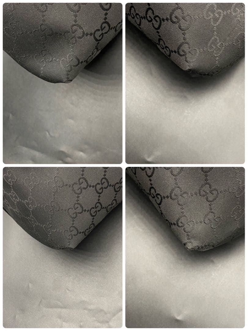 【美品】グッチ GG柄 メッセンジャーバッグ ブラック