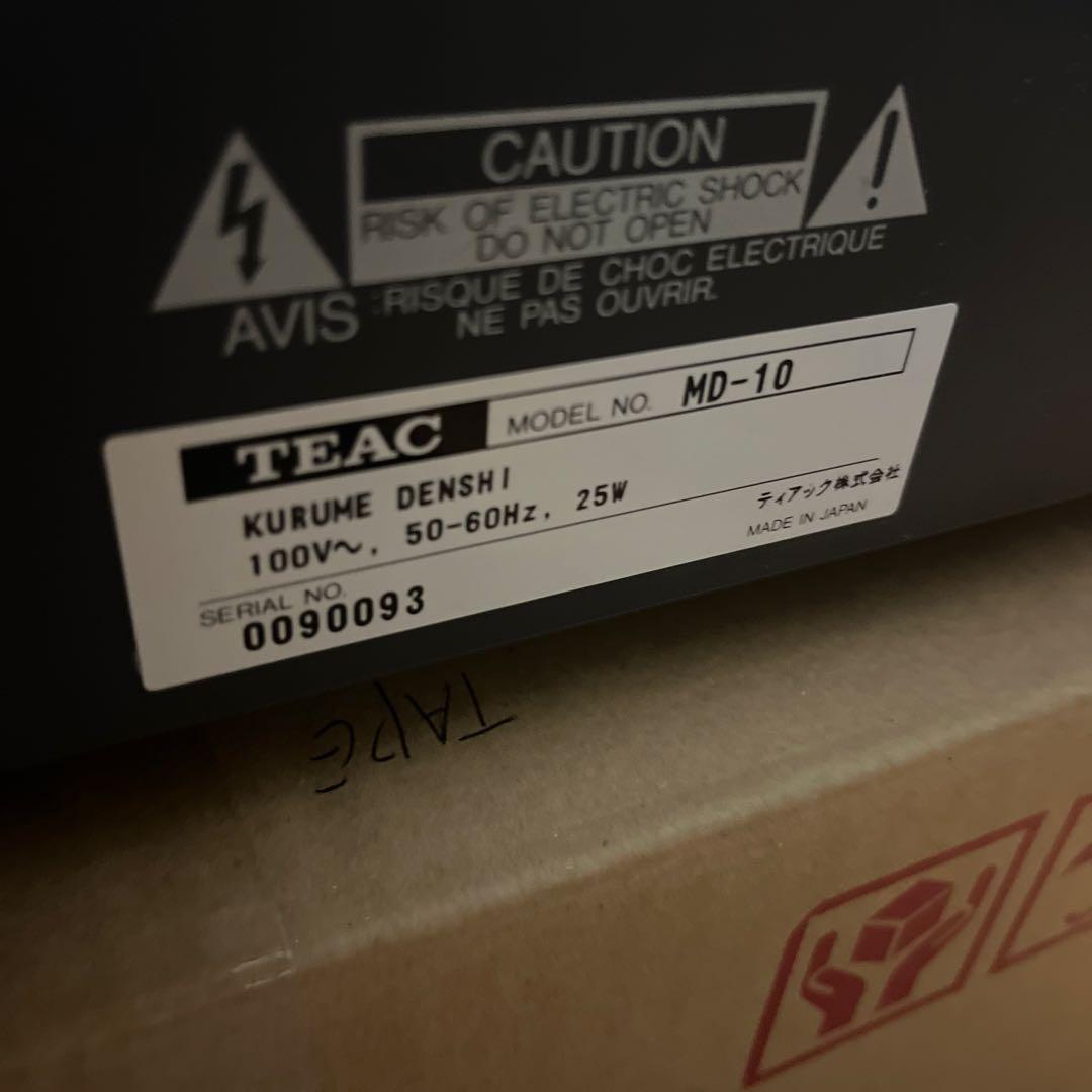その他 TEAC MD-10