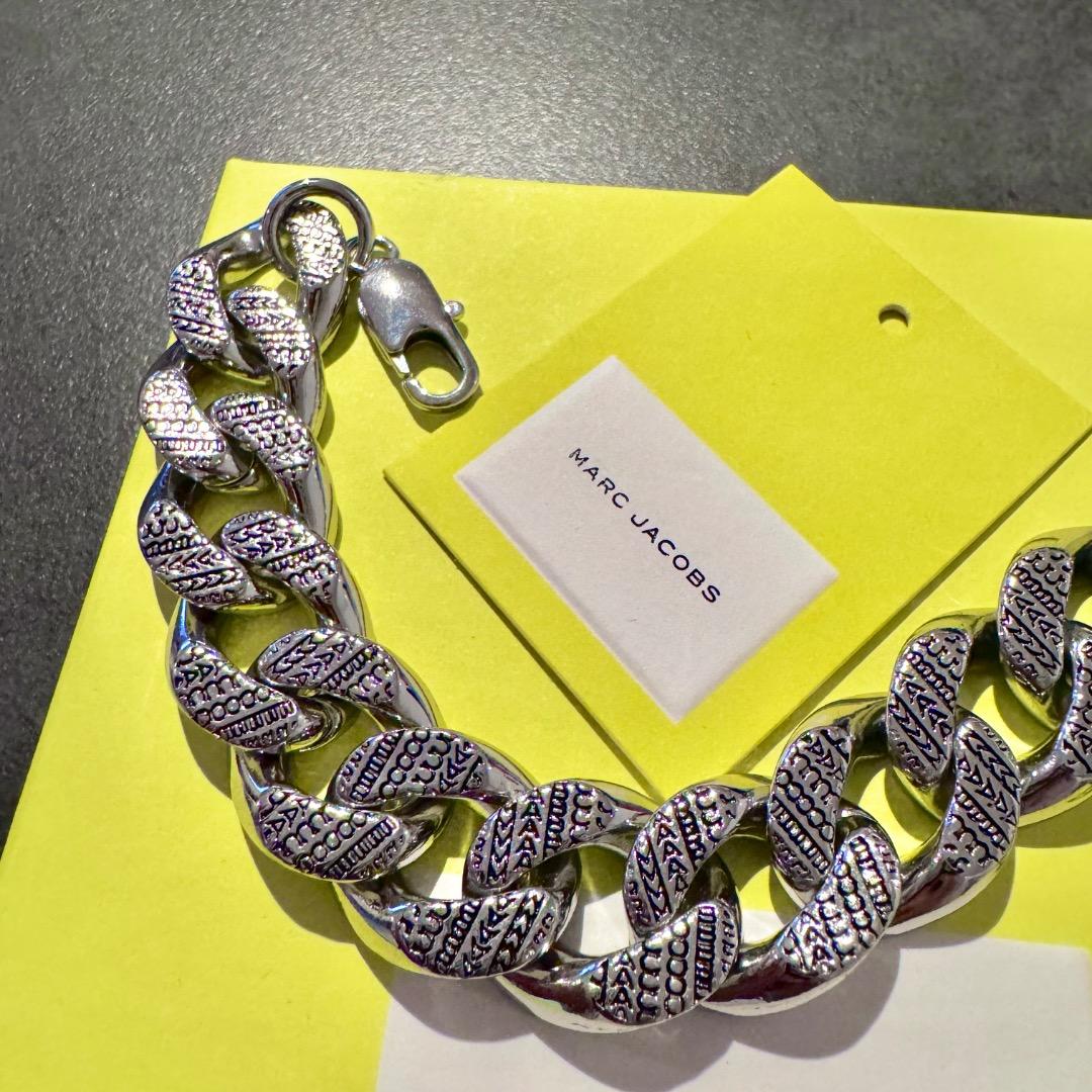 定価53000円 マークジェイコブス モノグラム チェーンブレスレット