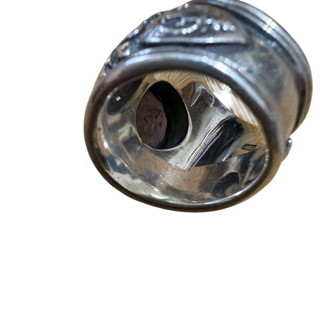 Hide + A&G 石付きリング シルバー925 9号