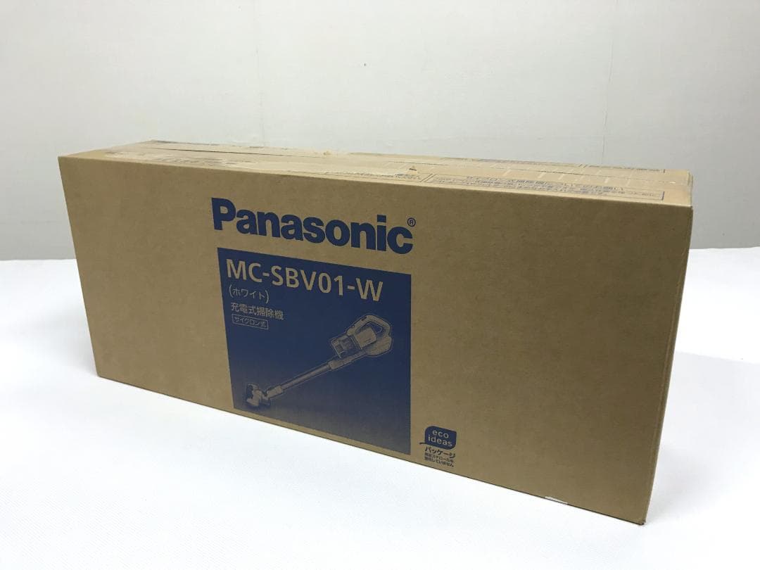 未開封　パナソニック サイクロン式　充電式掃除機 MC-SBV01-W ホワイト
