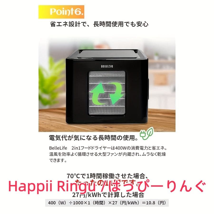 【2-in-1】食品脱水機 発酵システム付き 400W 48 時間タイマー搭載