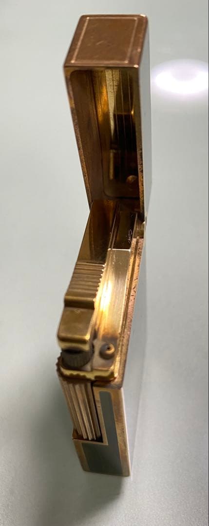 S.T.Dupont デュポン ガスライター グリーン漆系ゴールド