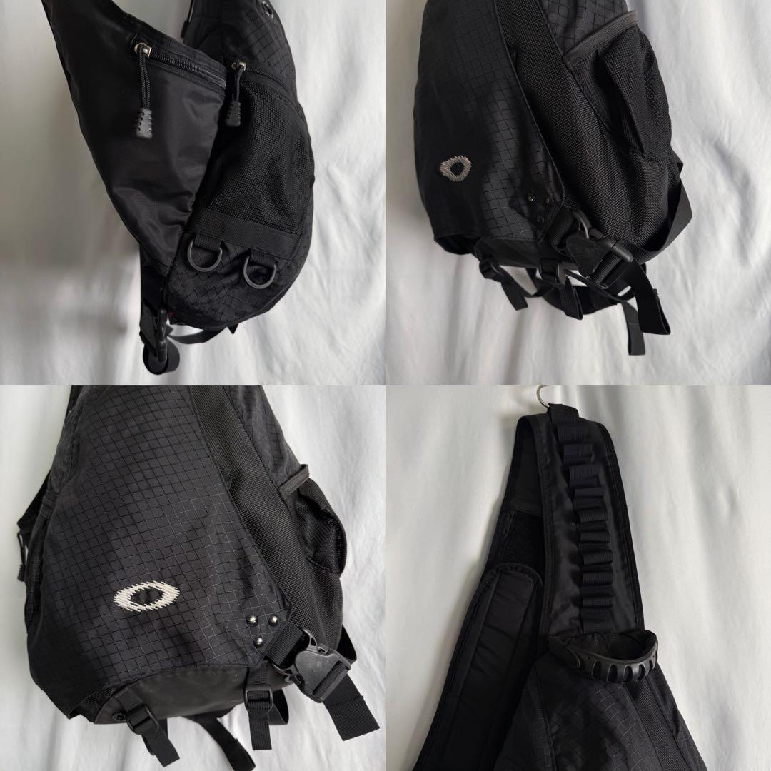 00s OAKLEY ナイロン スリング バッグ ブラック 黒 ワン ショルダー