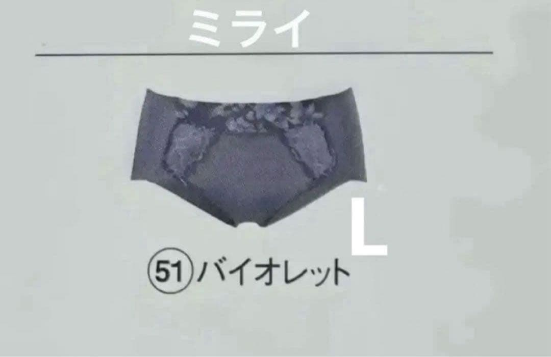 thanks.　シャルレ　ミライ　ブラ　F80 ＆　ショーツ　L