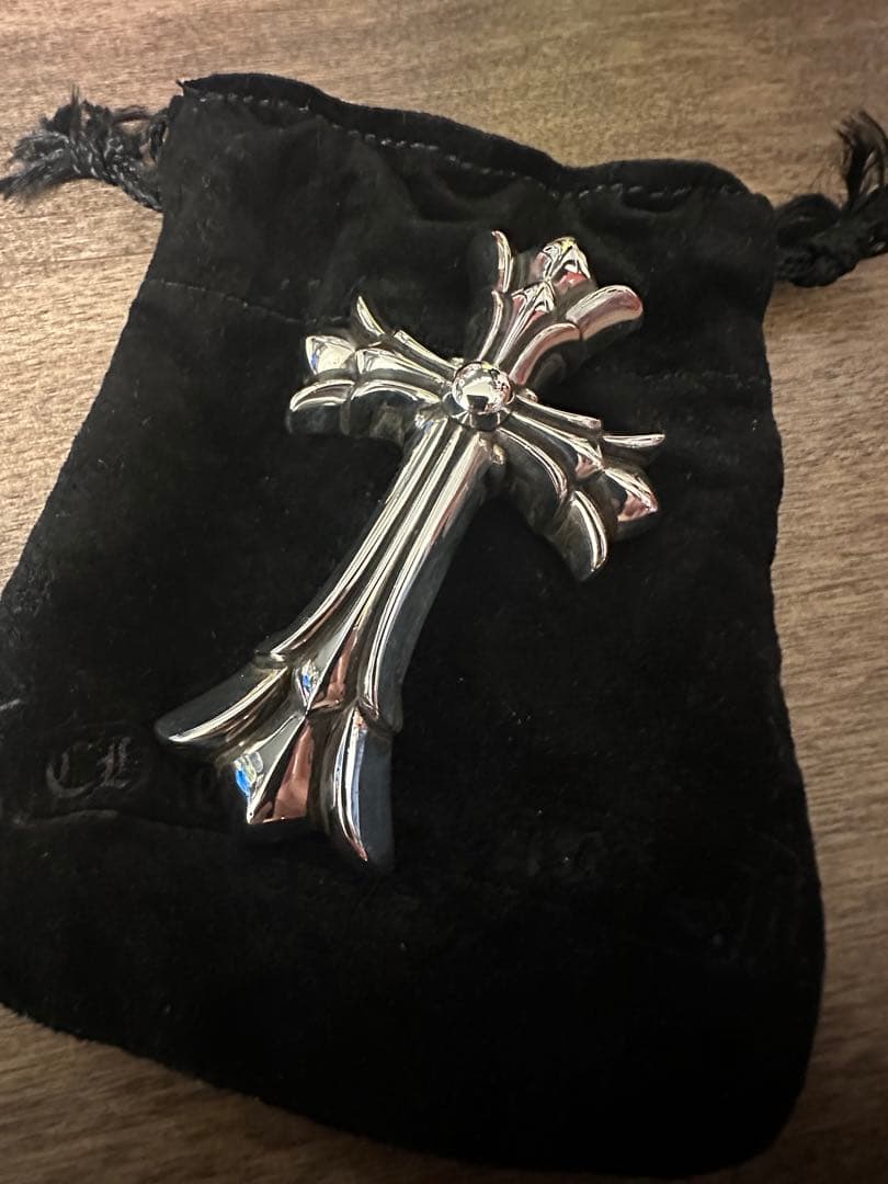 クロムハーツ DBL CH CRS LRG/ラージダブルCHクロス ペンダント