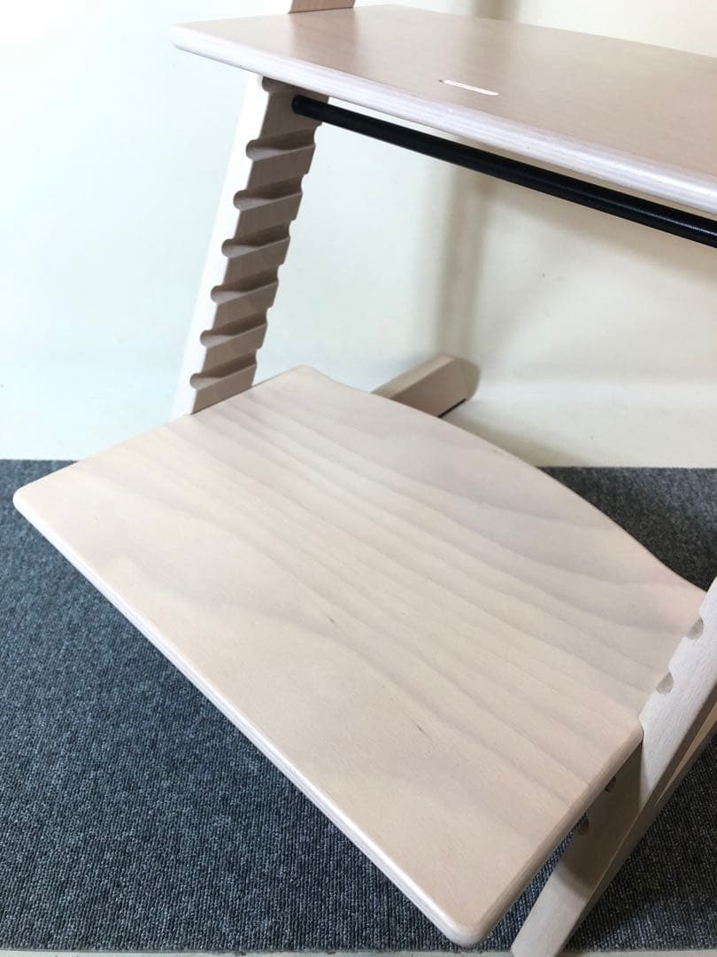 【組み立てたまま発送】美品! ストッケ トリップトラップ ホワイトウォッシュ