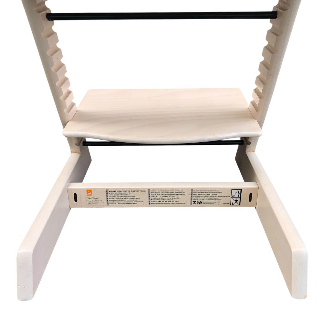 【組み立てたまま発送】美品! ストッケ トリップトラップ ホワイトウォッシュ