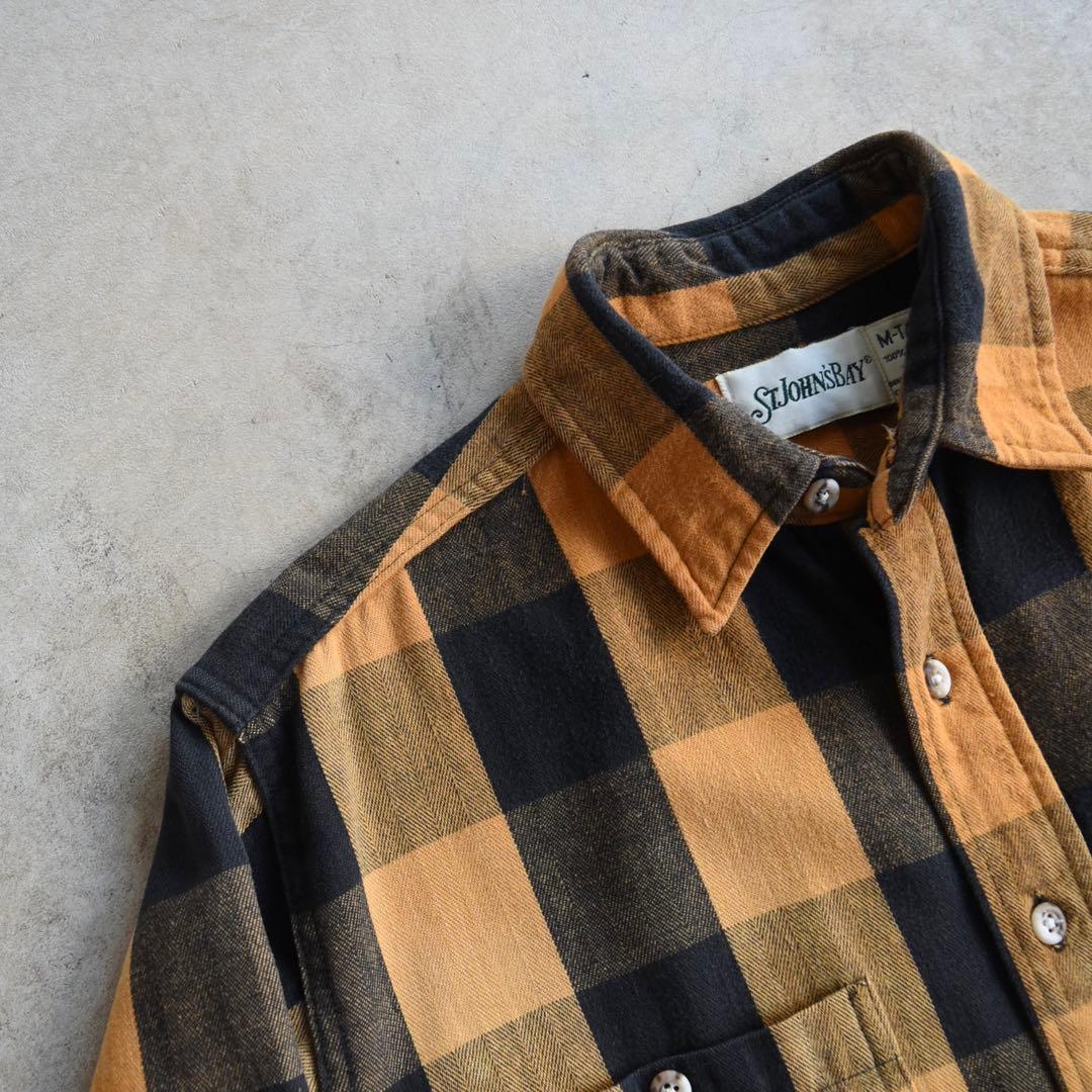 90s ST.JOHNSBAY セントジョンズベイ ブロックチェックネルシャツ