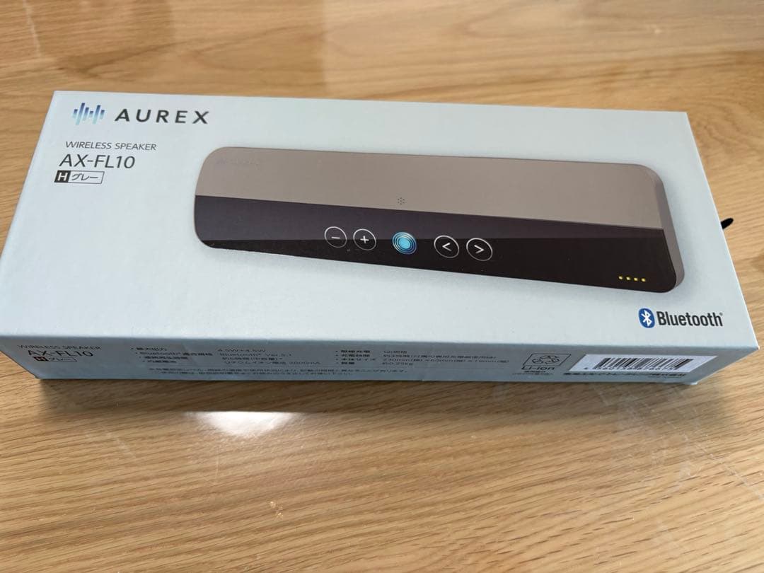 東芝 ワイヤレススピーカー AUREX AX-FL10 グレー