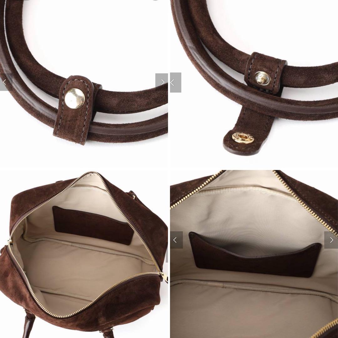 IENA Manuel MILANO マニュエルミラノ スエードボストンバッグ