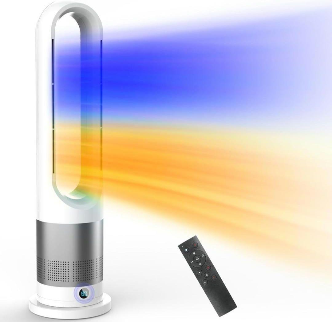 冷風機 羽なし　冷暖両用　タワーファン　ファンヒーター 羽根無し 111