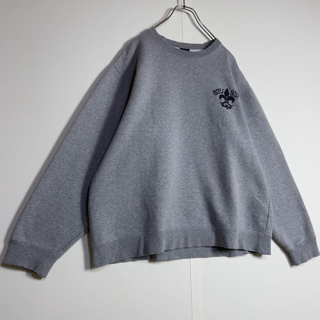 【超希少】ステューシー スウェット 90s バックでかプリント 人気Lサイズ