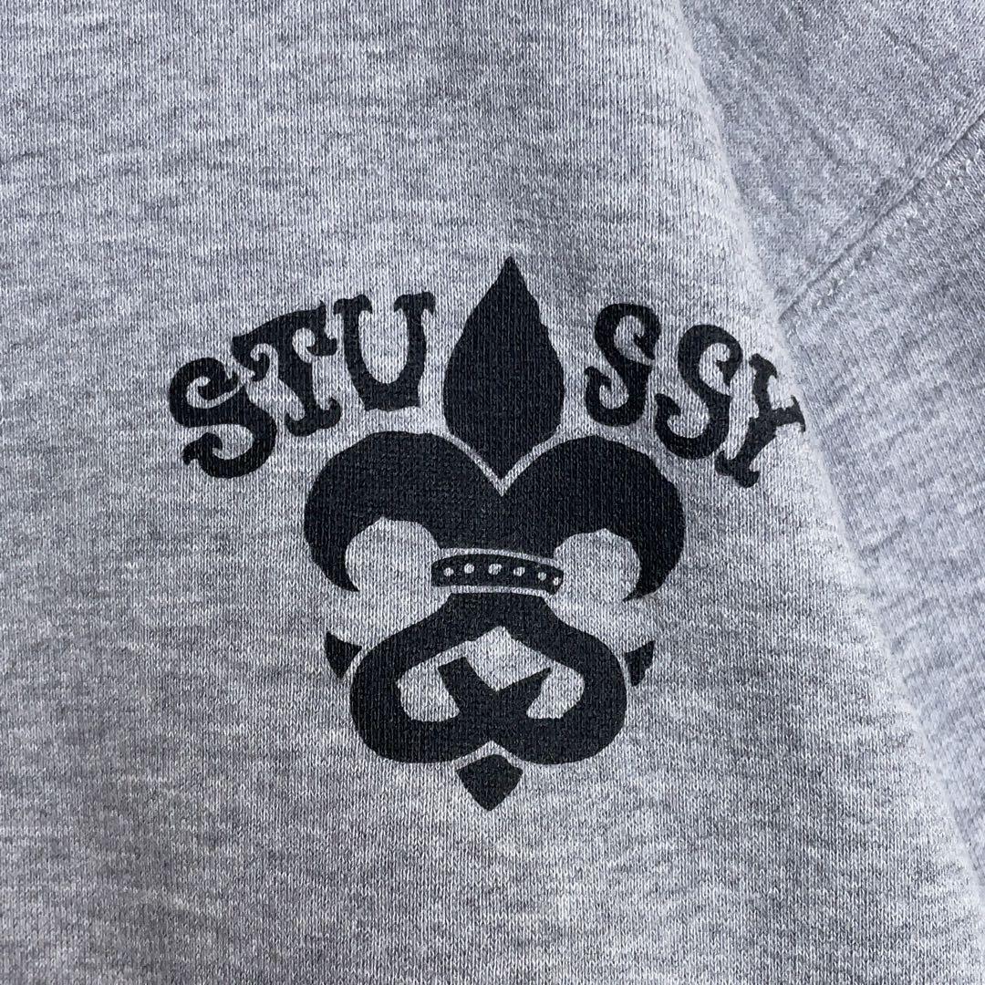 【超希少】ステューシー スウェット 90s バックでかプリント 人気Lサイズ