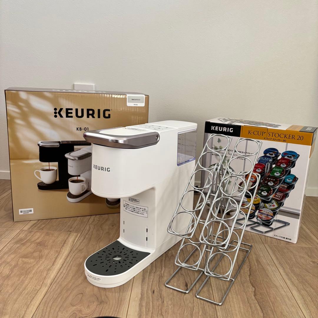 【美品完　】Keurig KB-01 コーヒーメーカー ホワイト