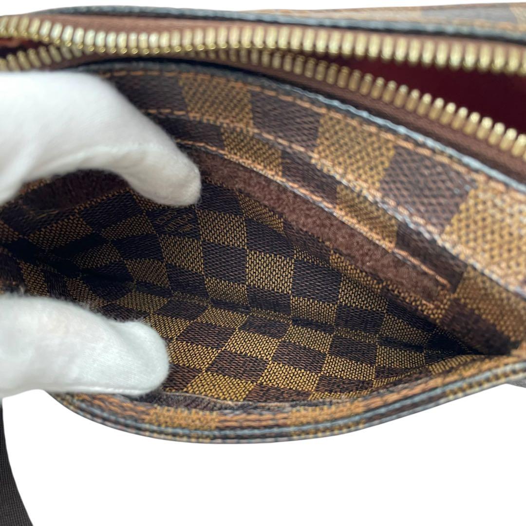 ルイヴィトン ダミエ レザー ジェロニモス ウエスト ボディ バッグ ブラウン.