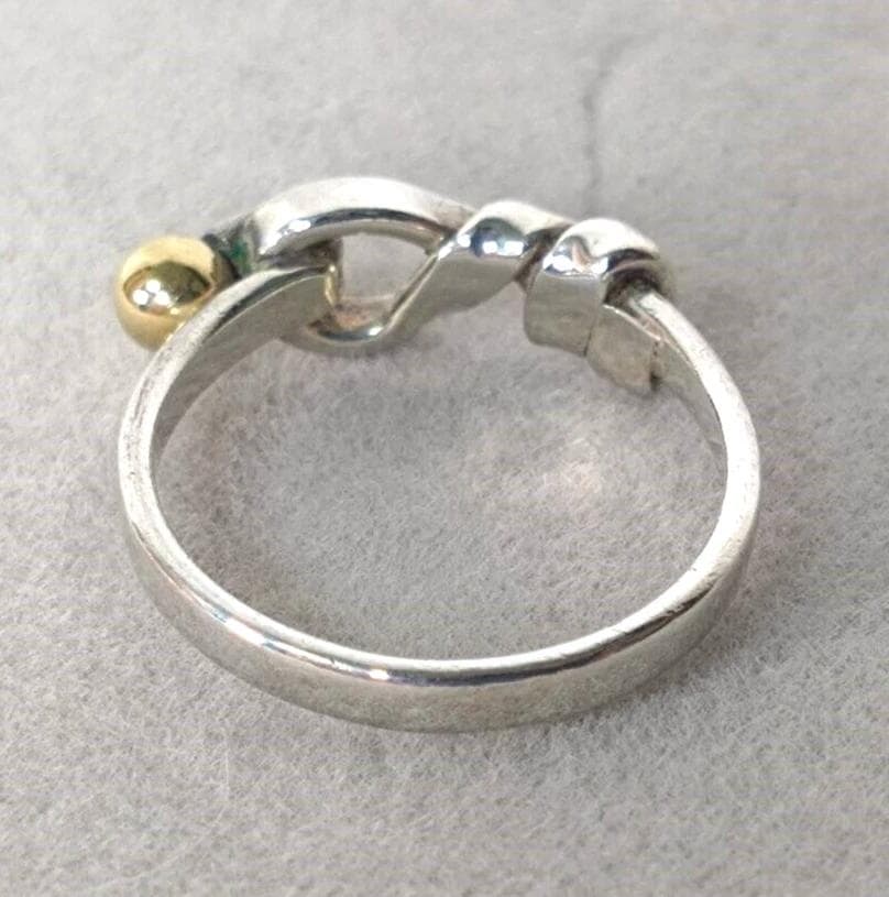 a*様 Tiffany&Co. フック＆アイ リング ＃12 Ag 750 K1