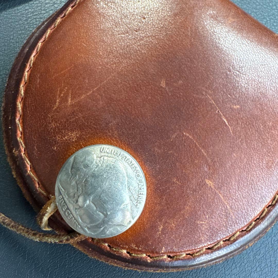 ゴローズ　サドルレザー ケース 丸型