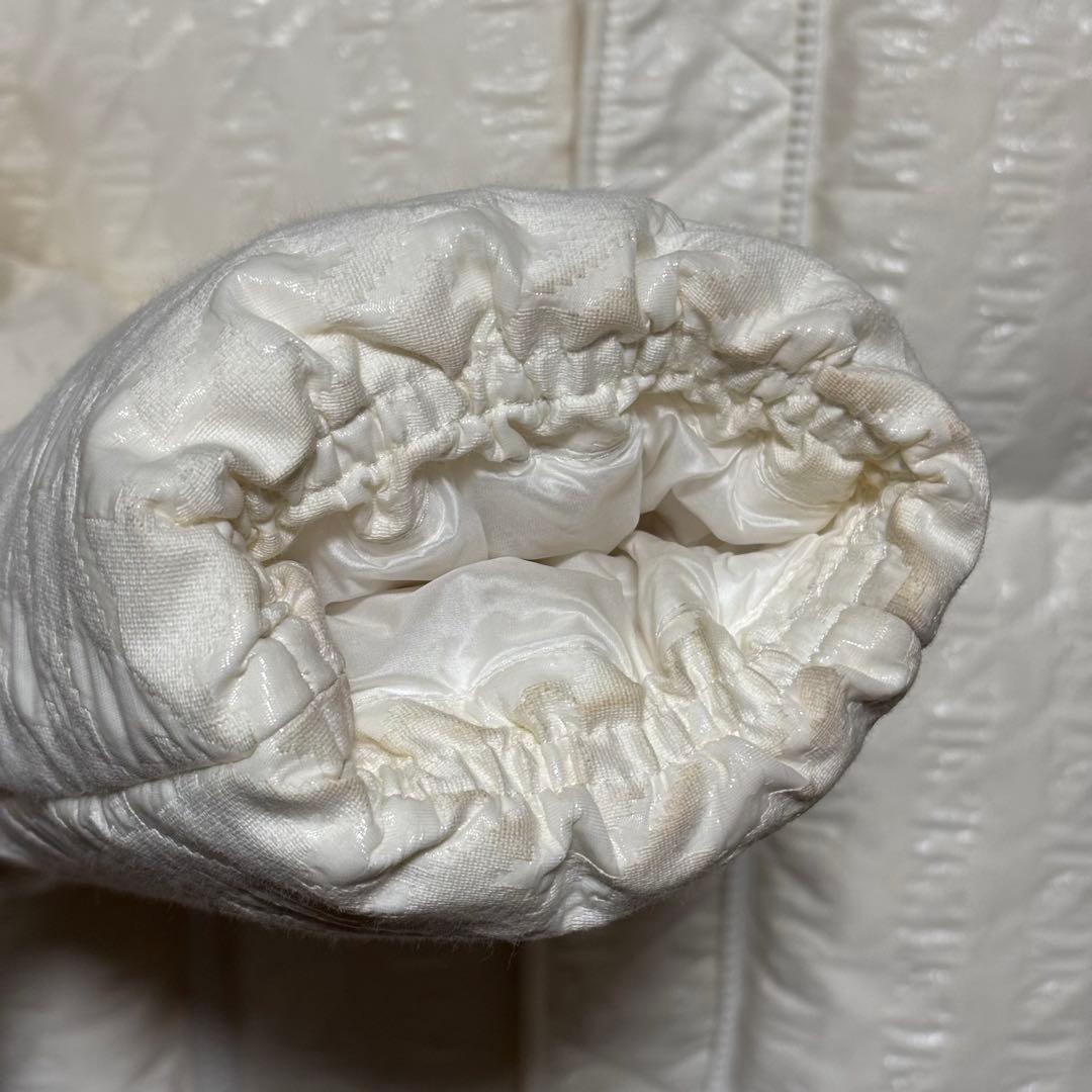 MONCCLER 白 CHAMBRES ファー付ダウン 正規品 レディース