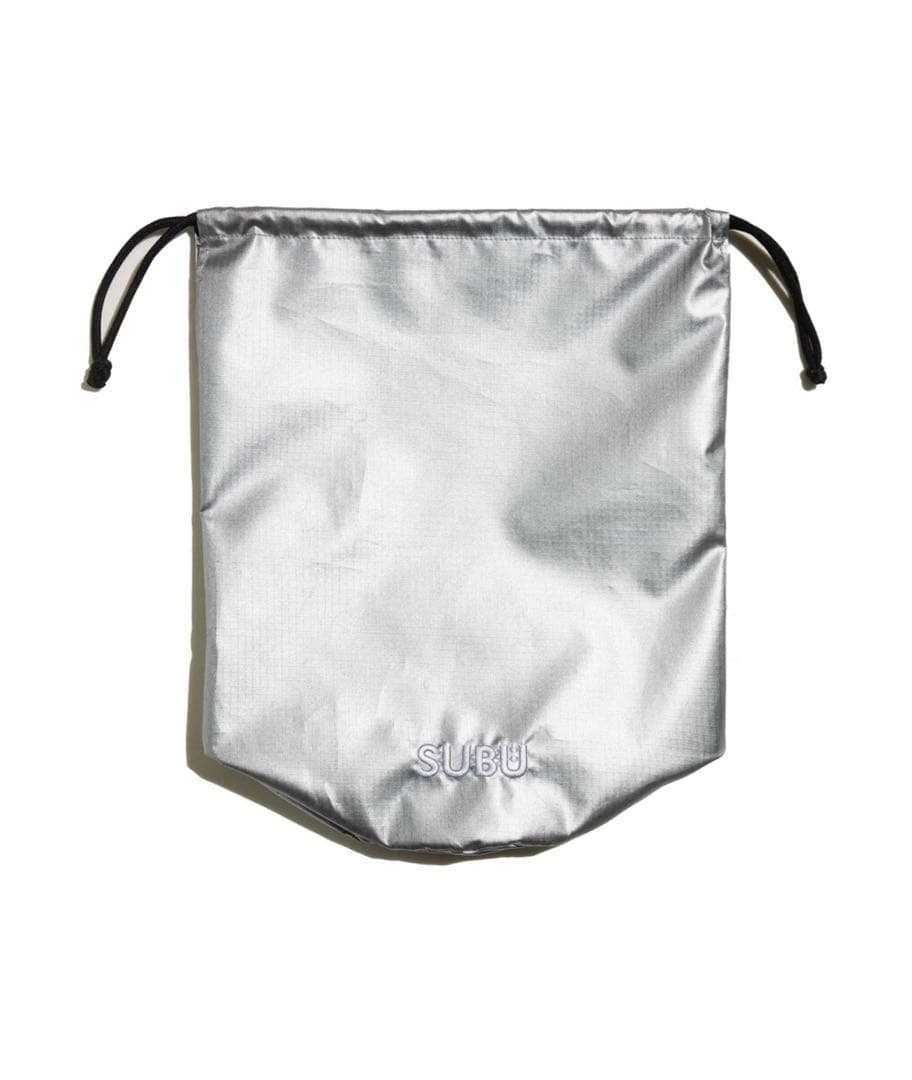 SUBU シルバー 厚底ナイロン スリッパ 収納袋付き