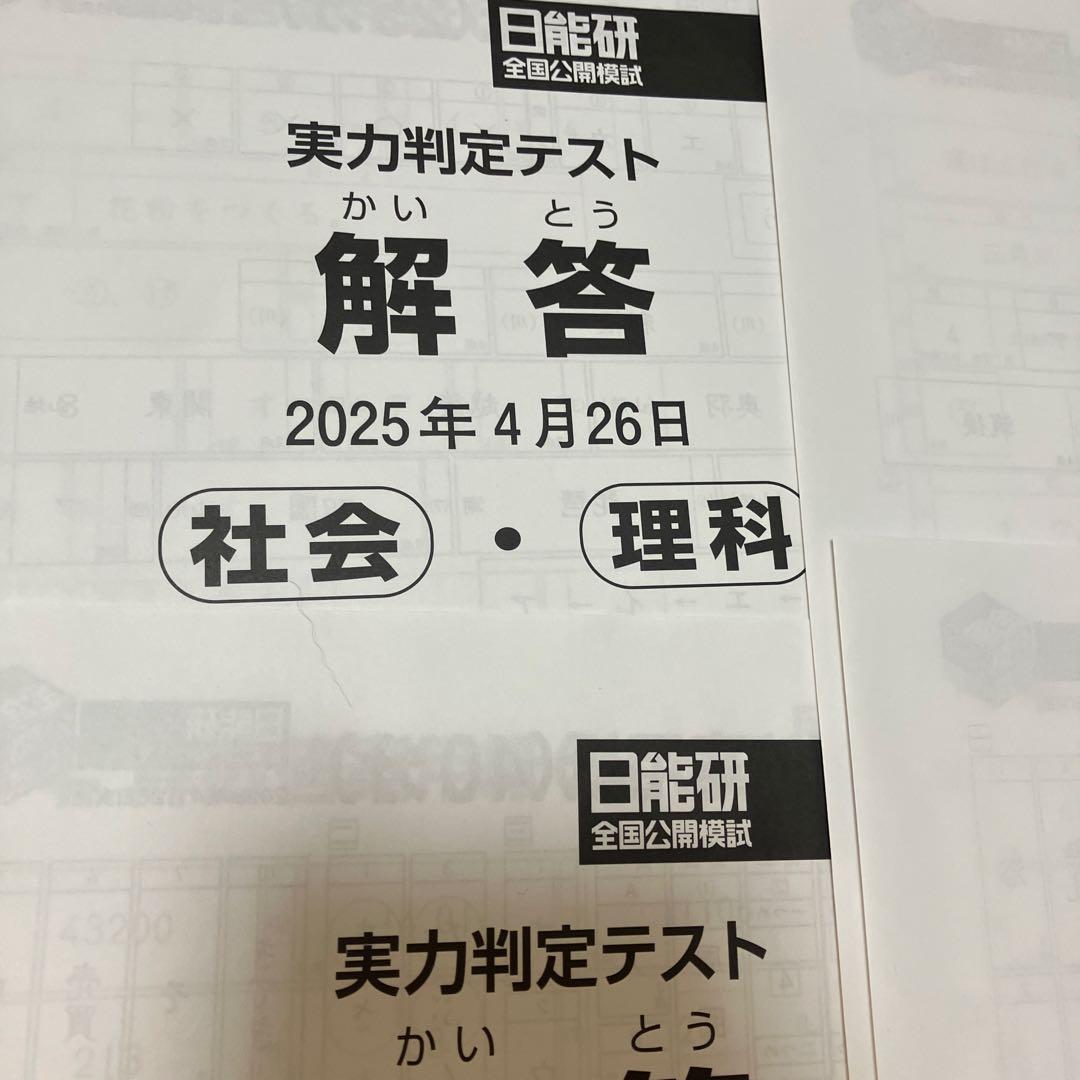nanan⭐︎24h様用新4年 全国公開模擬　５セット　2025年