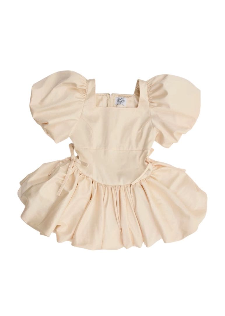 美品 puff sleeve balloon mini one-piece