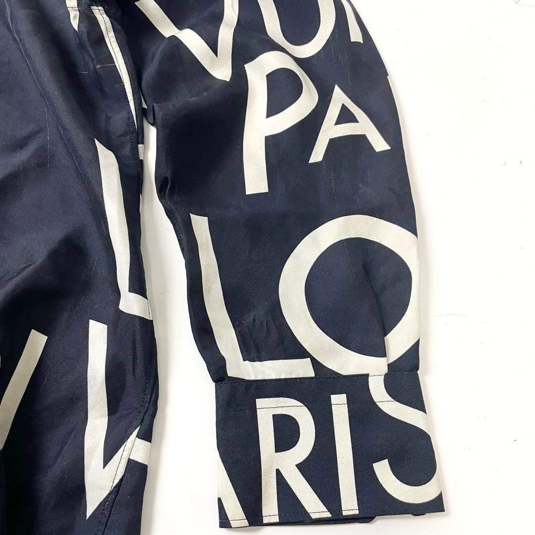 ルイヴィトン　シルク　レギュラーフィット　プリント　総柄　ロングシャツＬサイズ