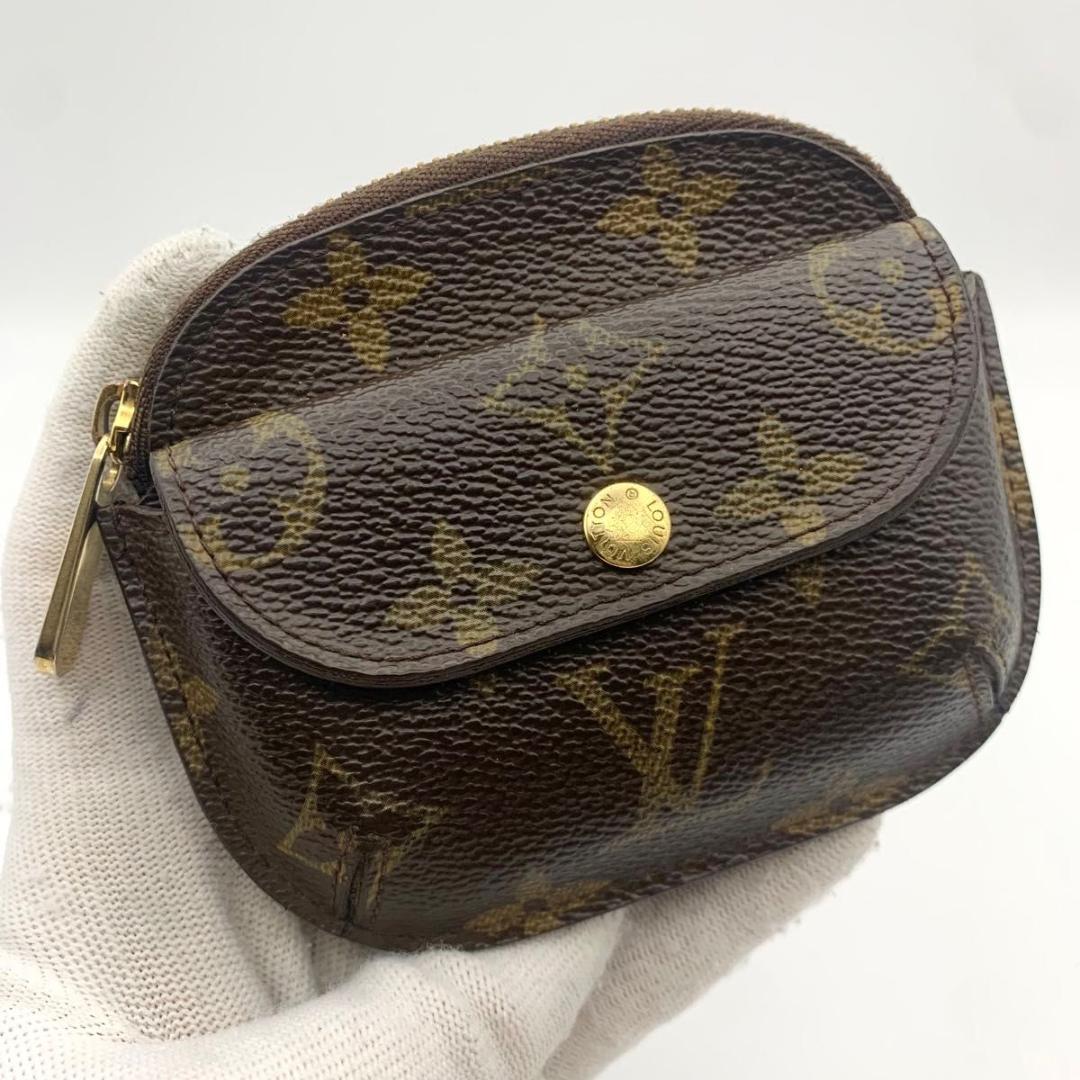 鑑定済み ルイヴィトン ポルトモネ シリング ケース 財布 コンパクト 茶