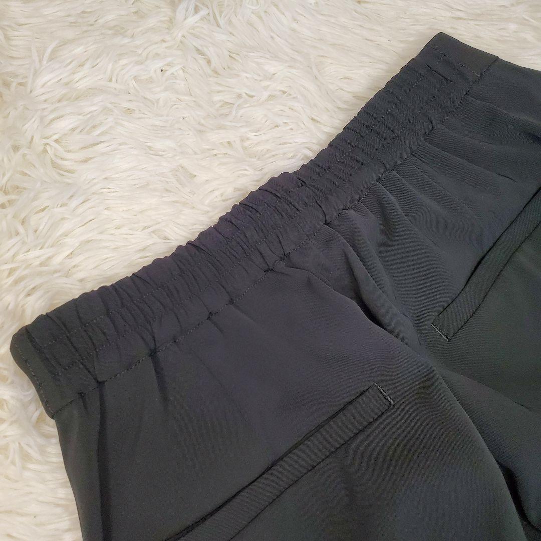 【美品】グリーンレーベルリラクシング セットアップ 黒 サラフール ストレッチ