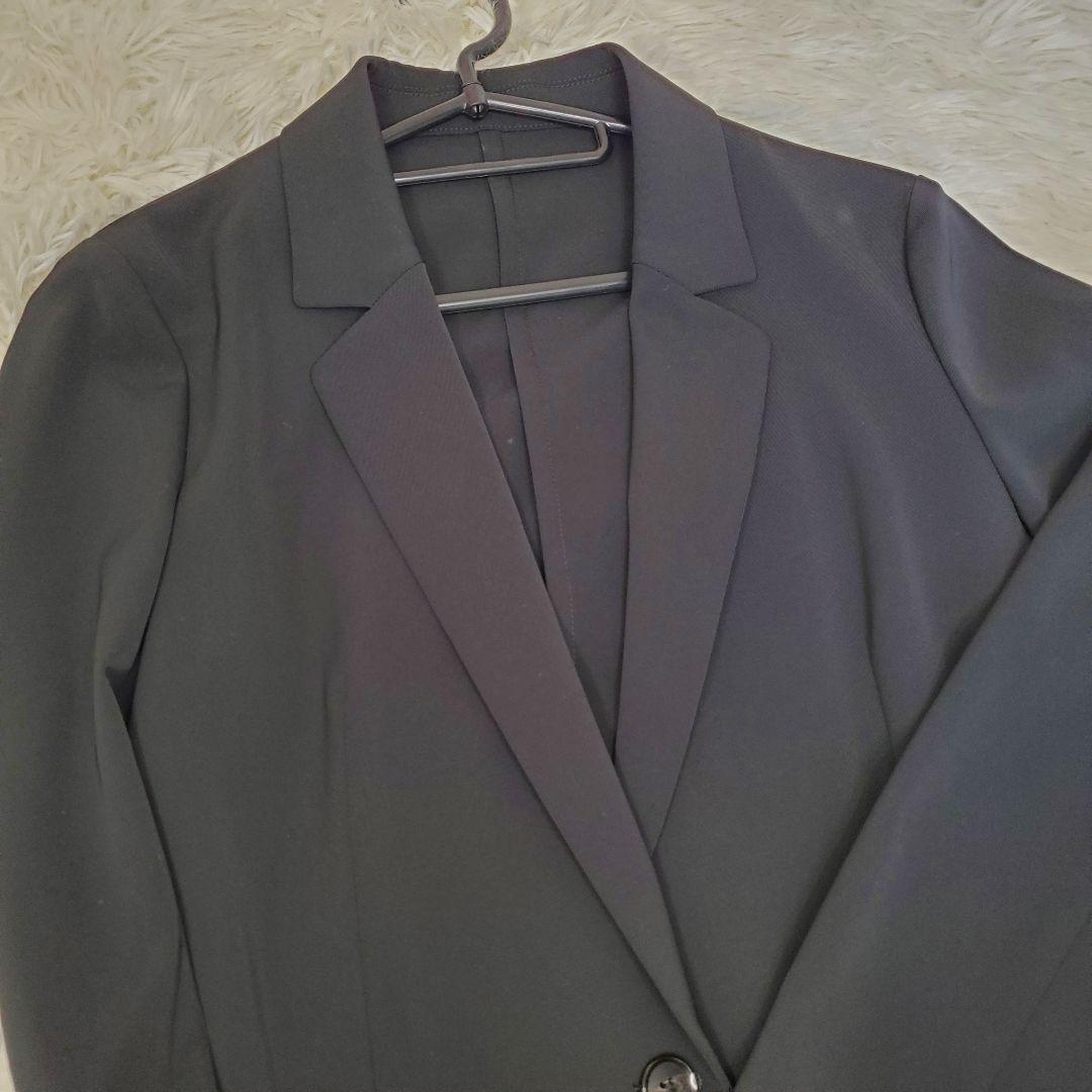 【美品】グリーンレーベルリラクシング セットアップ 黒 サラフール ストレッチ