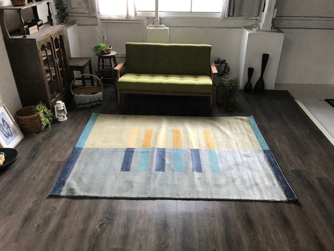 Kw M  142.5x203.5cm 絨毯 ラグ ラグマット