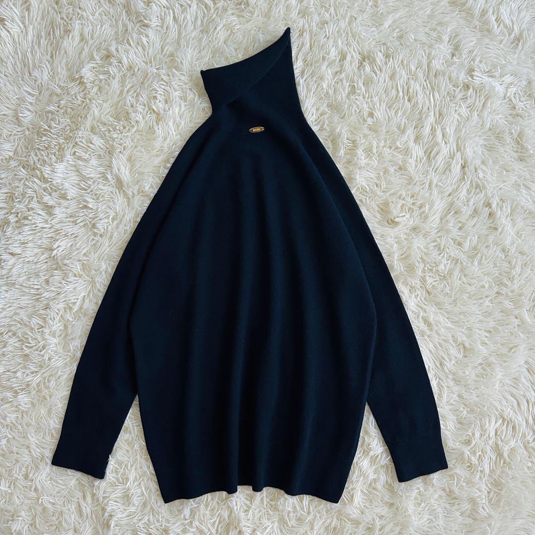 【極美品✨】ドゥーズィエムクラス　CAPRIタートルネックプルオーバー 紺