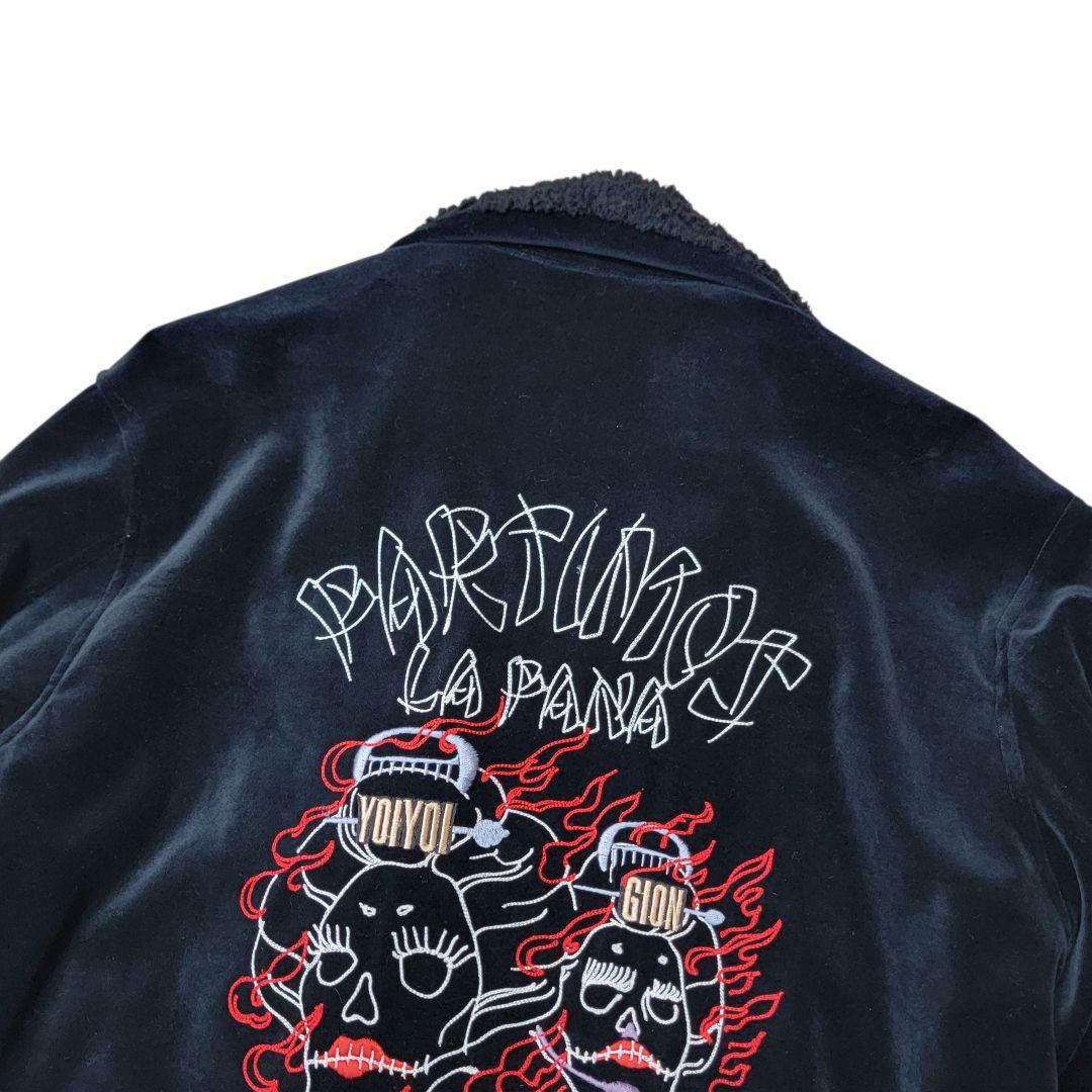 ダウンタウンへのオマージュ ブエナビスタ ベロアジャケット スカジャン L