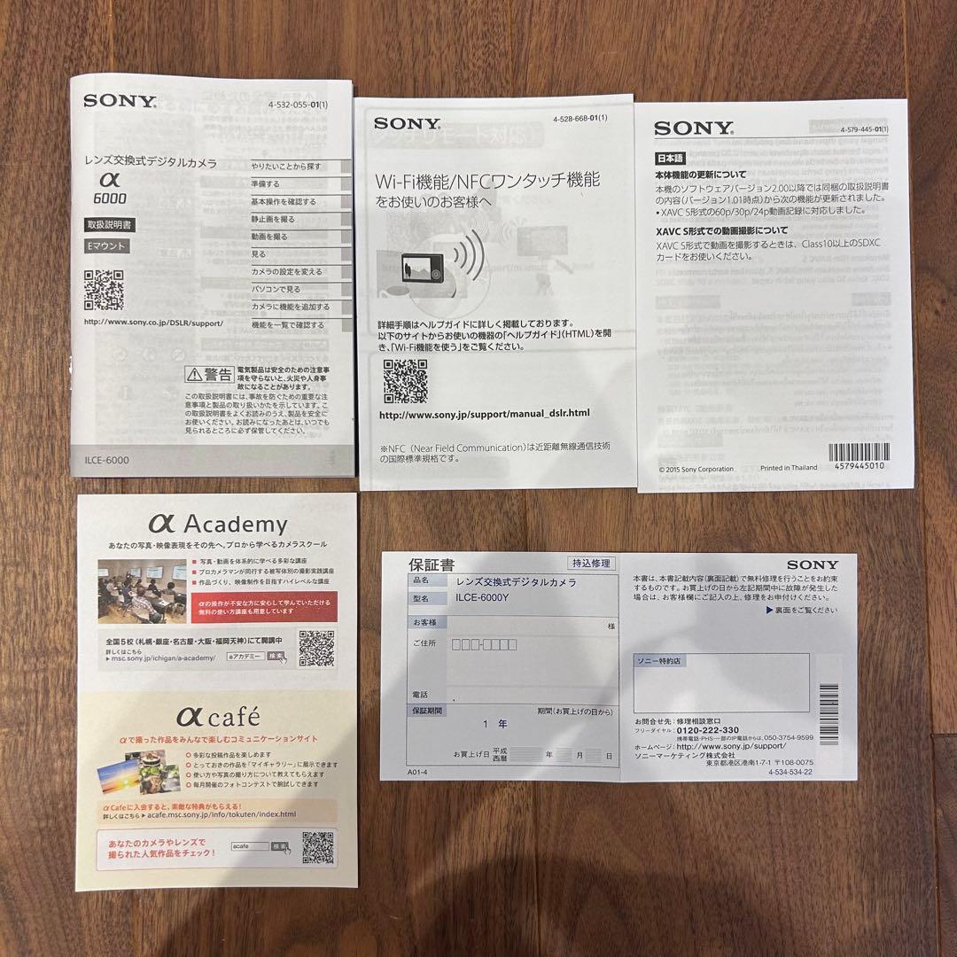 SONY α6000 ダブルズームレンズキット
