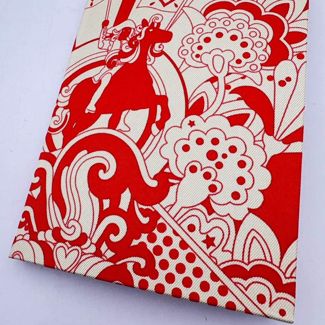 エルメス シルクノート レッド ファッション メモ帳　0512-S6036h