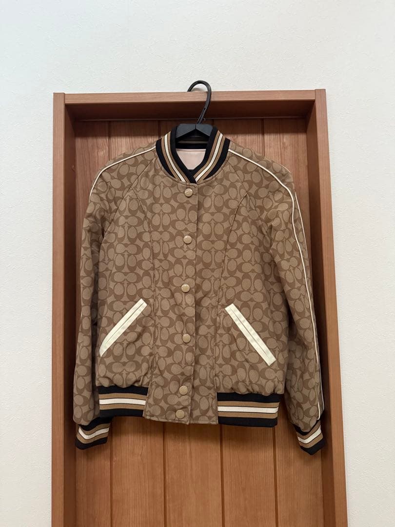 COACH リバーシブル シグネチャーロゴ スカジャン ブルゾン 89647