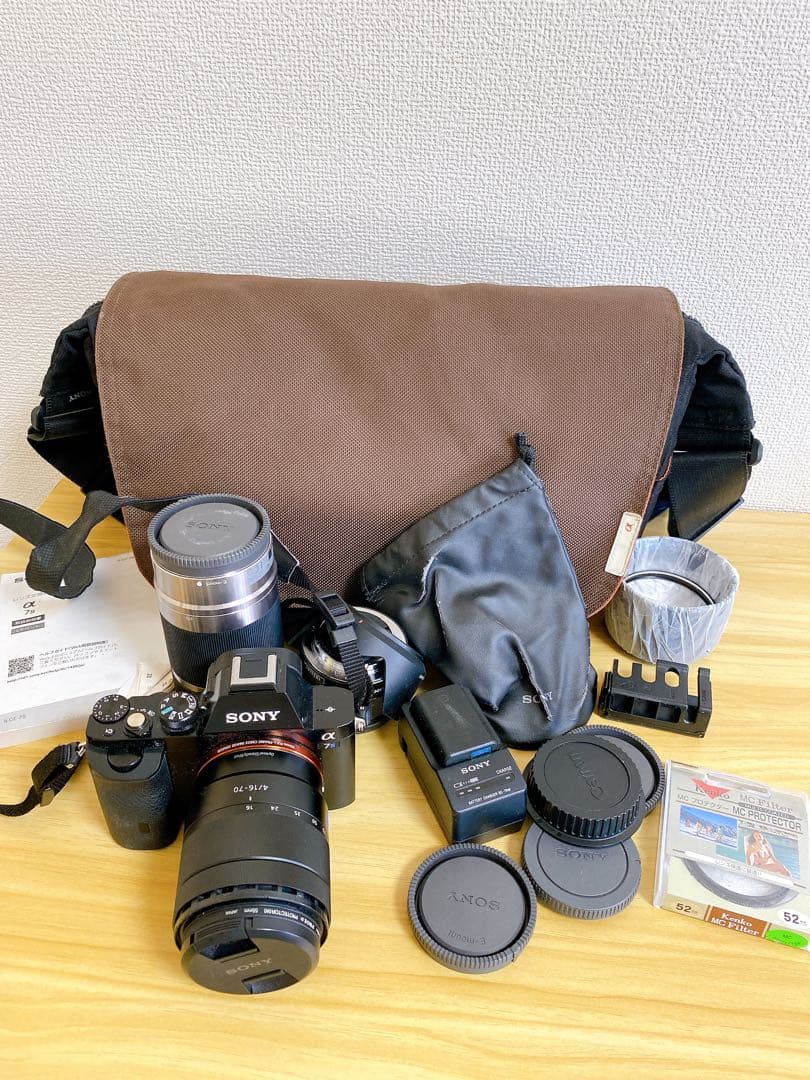 。SONY カメラ　α7s ズームレンズ　カメラレンズ　一眼レフ
