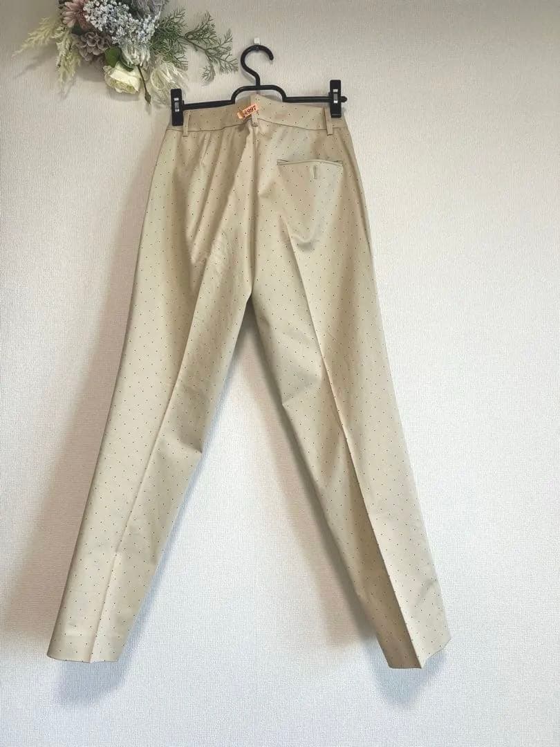 【希少】Paul Smith ポールスミス ベージュ ドット柄 上下スーツ 9号