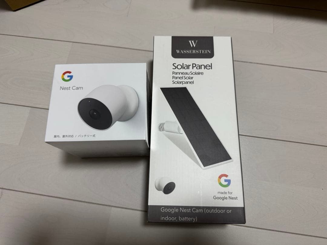 Google Nest Cam 1080p GA01317-JP ソーラーパネル